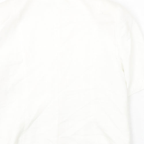 Selfridges Womens White Polyester Jacket Blazer Size 14