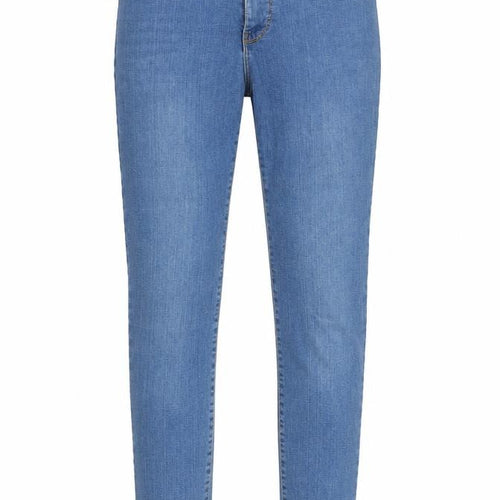 HEMA Womens Blue Cotton Skinny Jeans Size 28 in L30 in Regular Zip - Pockets, Belt Loops