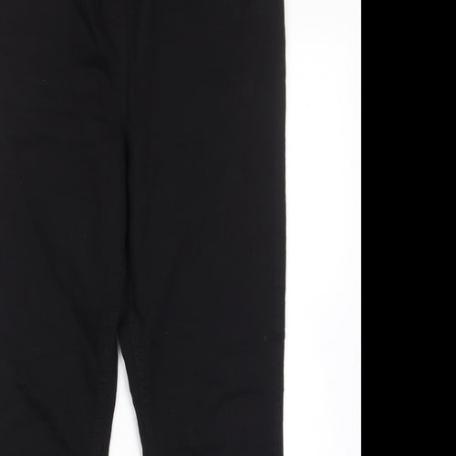 TU Womens Black Cotton Jegging Jeans Size 16 L28 in Regular - Elastic waist