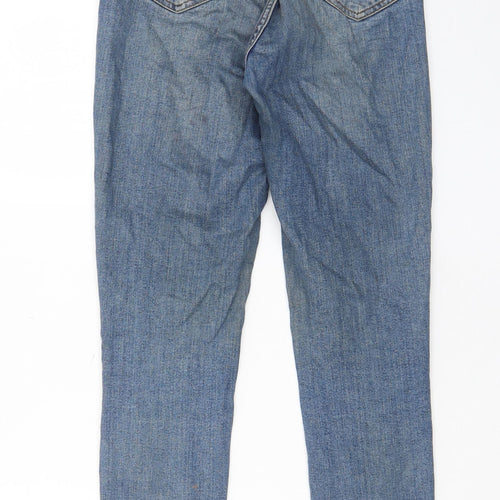 New Look Womens Blue Cotton Skinny Jeans Size 8 L27 in Regular Zip - Pockets, Belt Loops