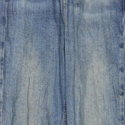 New Look Womens Blue Cotton Skinny Jeans Size 8 L27 in Regular Zip - Pockets, Belt Loops