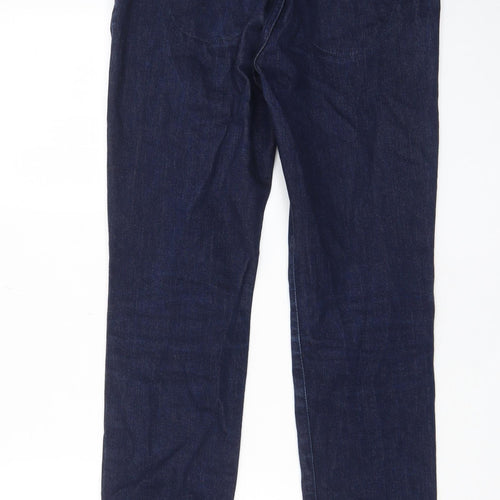 TOM TAILOR Womens Blue Cotton Skinny Jeans Size 29 in L32 in Regular Zip - Pockets, Belt Loops, Cuffed