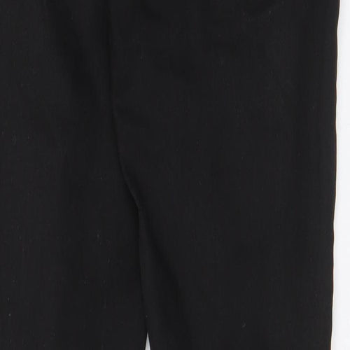 New Look Girls Black Cotton Skinny Jeans Size 12 Years L26 in Regular Zip - Distressed, Pockets, Belt Loops