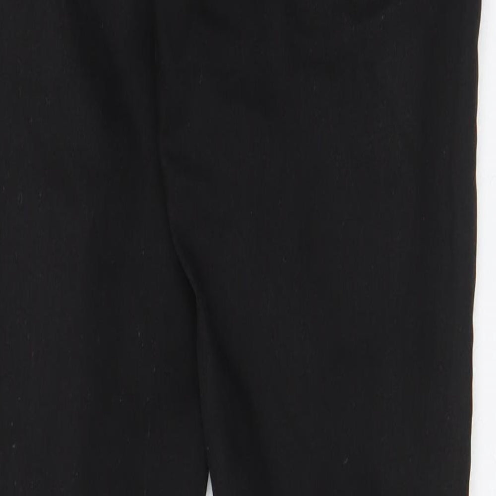 New Look Girls Black Cotton Skinny Jeans Size 12 Years L26 in Regular Zip - Distressed, Pockets, Belt Loops