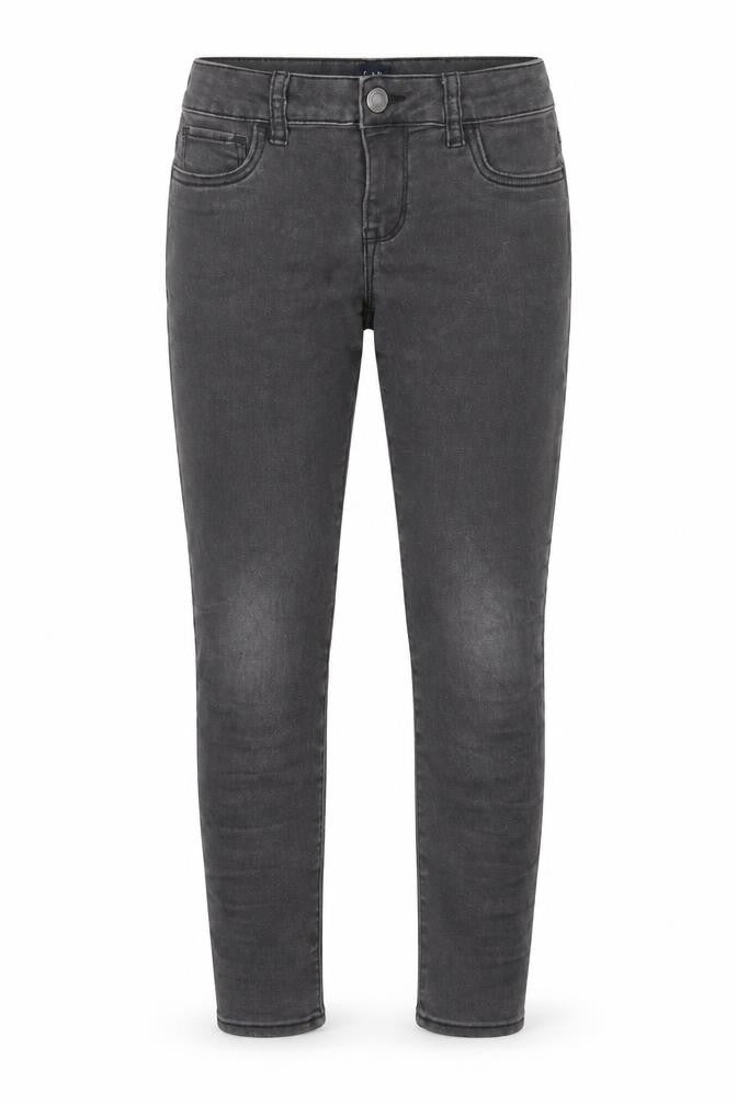 Gap Girls Grey Cotton Skinny Jeans Size 8 Years L20 in Regular Zip - Pockets, Belt Loops, Adjustable waist