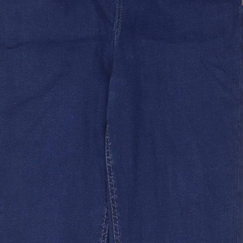 Marks and Spencer Womens Blue Cotton Jegging Jeans Size 14 L30 in Regular - Elastic waist