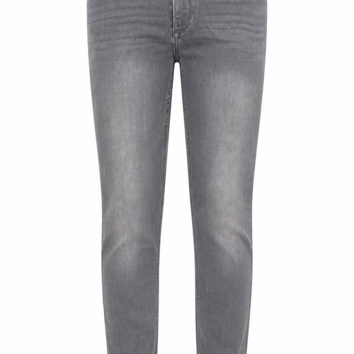 H7m Girls Grey Cotton Skinny Jeans Size 12-13 Years L26 in Regular Zip - Pockets, Belt Loops
