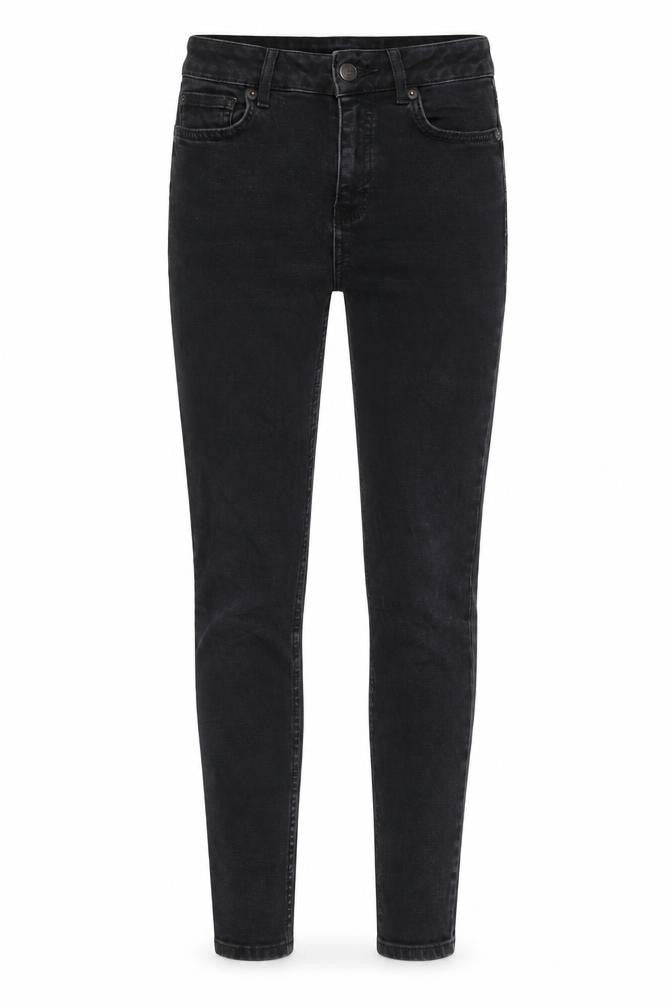 New Look Womens Black Cotton Skinny Jeans Size 8 L26 in Regular Zip - Pockets, Belt Loops