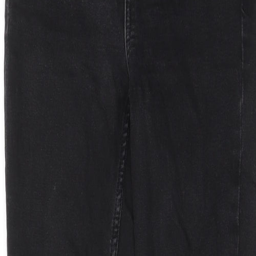 New Look Womens Black Cotton Skinny Jeans Size 8 L26 in Regular Zip - Pockets, Belt Loops