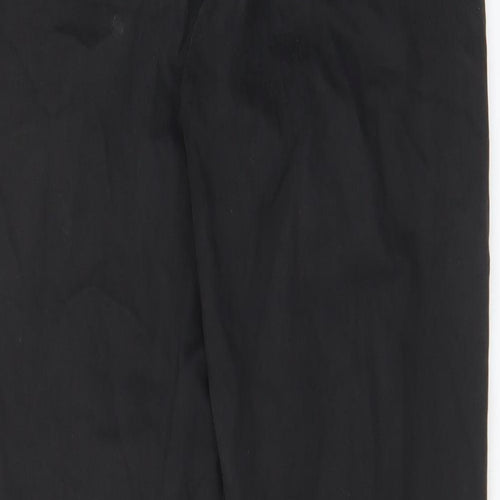 H7m Womens Black Cotton Straight Jeans Size 8 L27 in Regular Zip - Pockets, Belt Loops