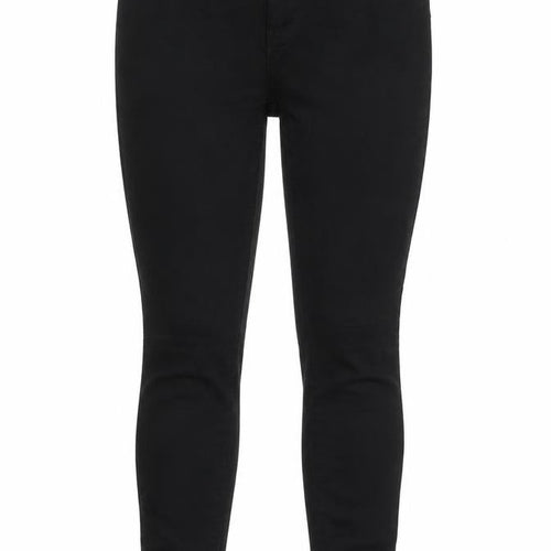 Renatta&go Womens Black Cotton Skinny Jeans Size 10 L27 in Regular Zip - Pockets, Belt Loops
