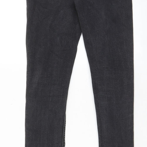 ASOS Mens Grey Cotton Skinny Jeans Size 30 in L32 in Regular Zip - Pockets, Collared