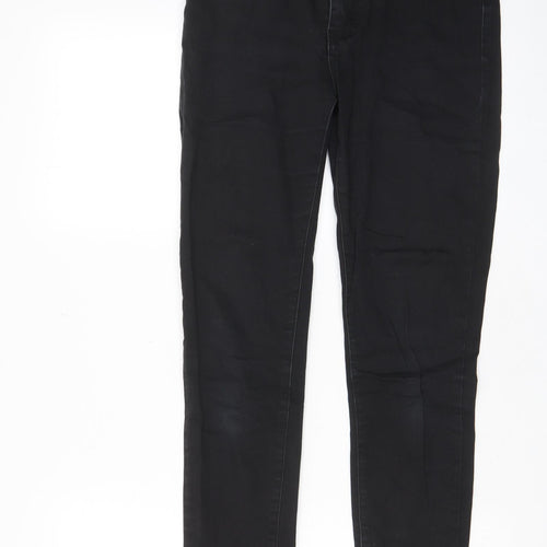 Apple Mints Womens Black Cotton Capri Jeans Size 29 in L26 in Regular Zip - Pockets, Belt Loops