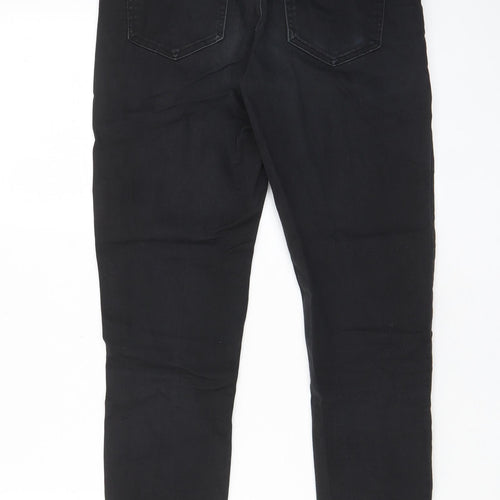 Apple Mints Womens Black Cotton Capri Jeans Size 29 in L26 in Regular Zip - Pockets, Belt Loops
