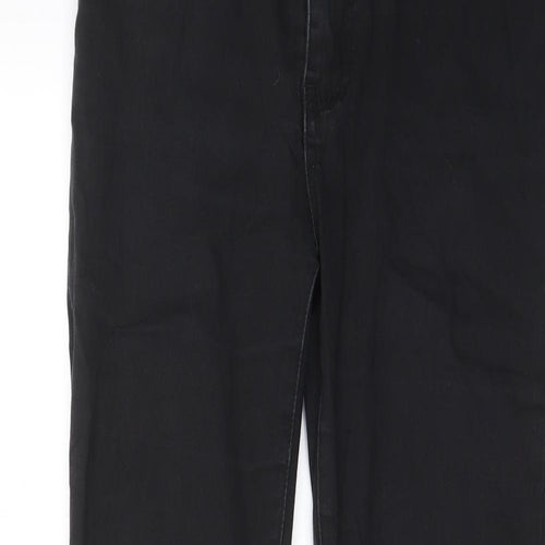 Apple Mints Womens Black Cotton Capri Jeans Size 29 in L26 in Regular Zip - Pockets, Belt Loops
