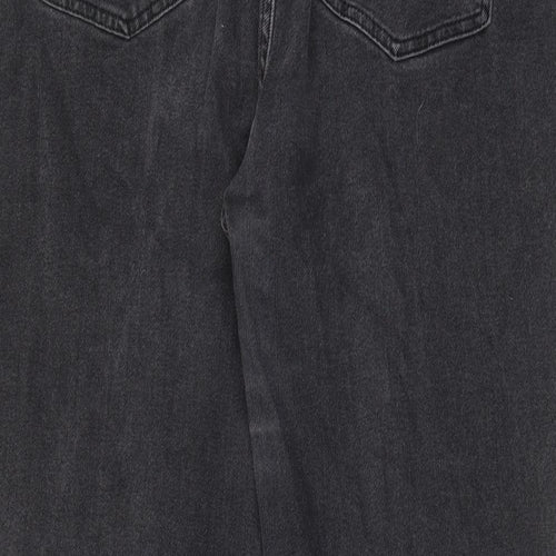 Hush Womens Grey Cotton Straight Jeans Size 16 L27 in Regular Zip - Pockets, Belt Loops