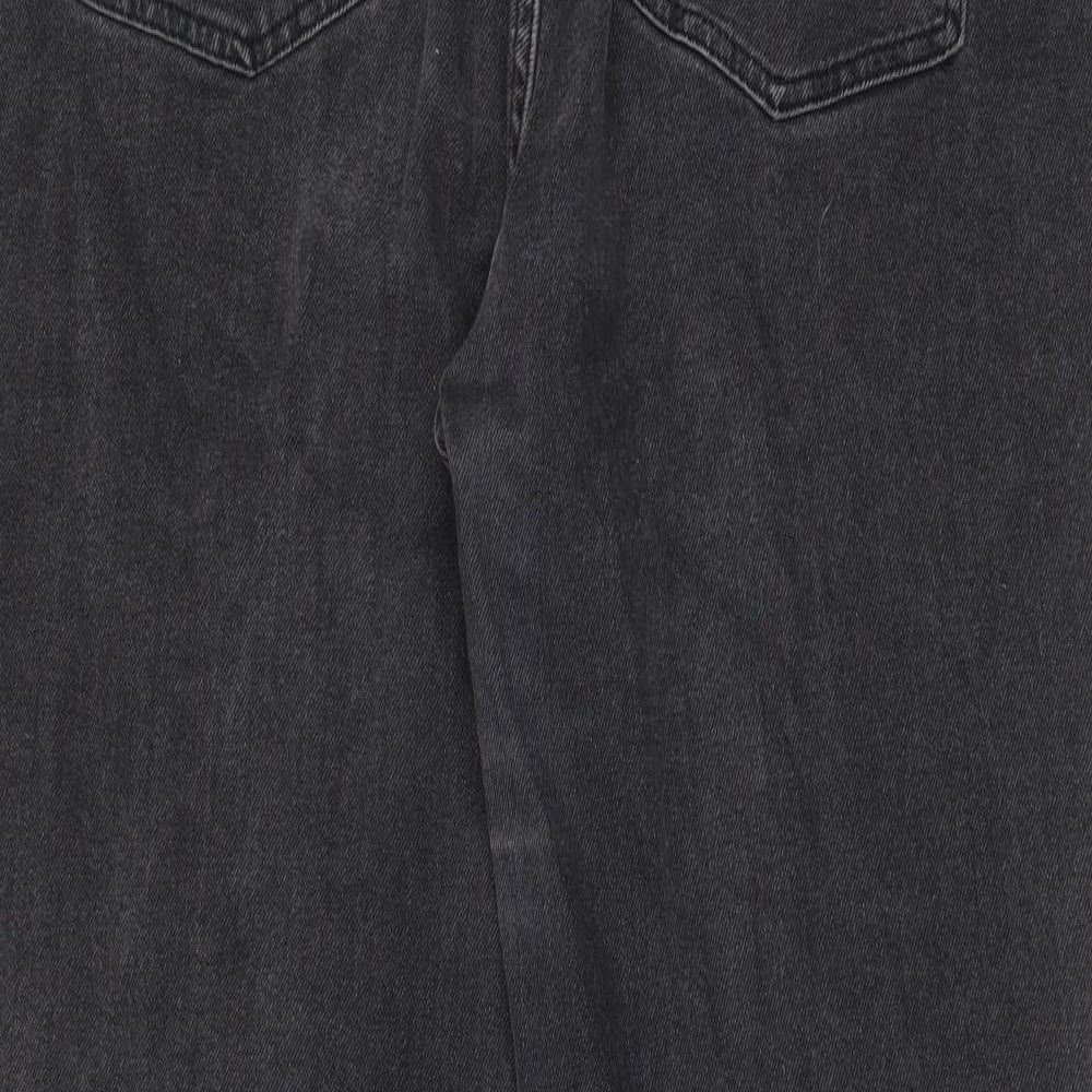 Hush Womens Grey Cotton Straight Jeans Size 16 L27 in Regular Zip - Pockets, Belt Loops
