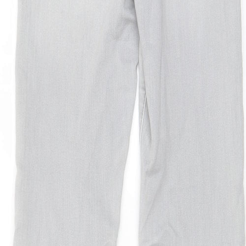 Denim & Co. Womens Grey Cotton Skinny Jeans Size 6 L29 in Regular Zip - Pockets, Belt Loops