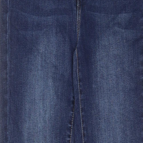 Buffalo Womens Blue Cotton Skinny Jeans Size 10 L29 in Regular Zip - Pockets, Belt Loops