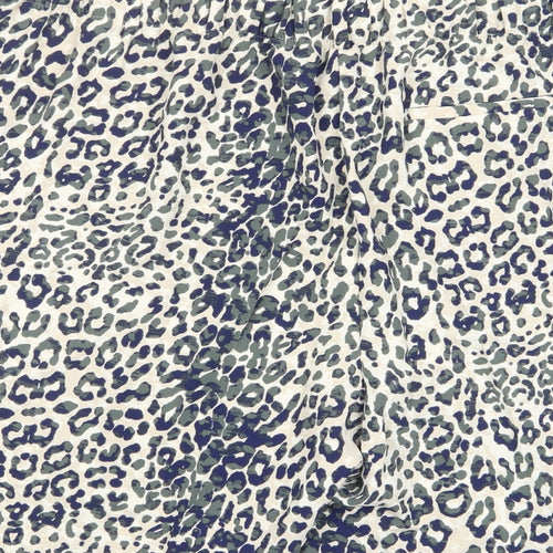 Marks and Spencer Womens Multicoloured Animal Print Polyester Bermuda Shorts Size 20 L10 in Regular Pull On - Pleated