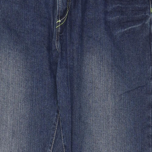 Burton Mens Blue Cotton Straight Jeans Size 44 in L32 in Regular Zip - Pockets, Belt Loops