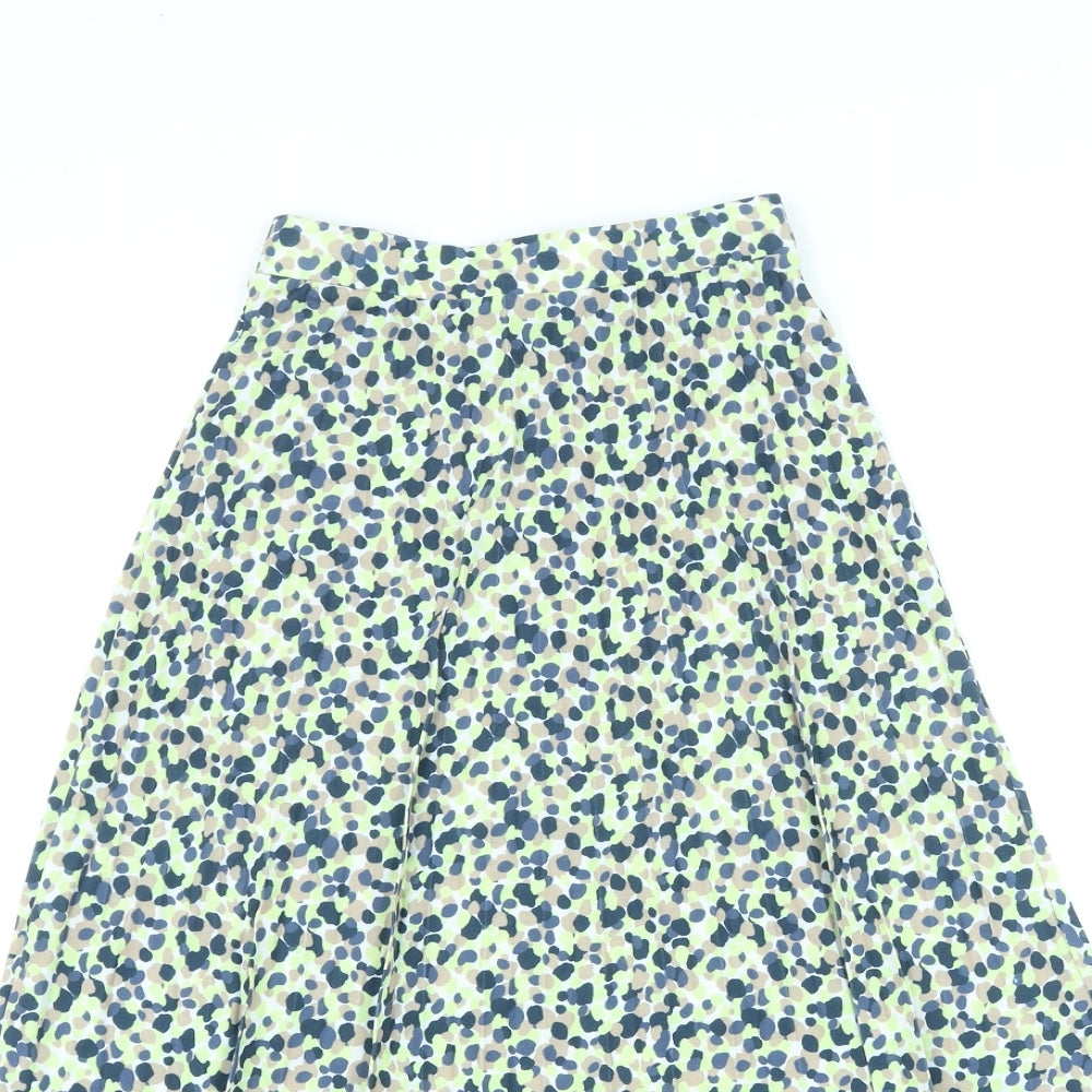 Marks and Spencer Womens Multicoloured Polka Dot Polyester A-Line Skirt Size 6
