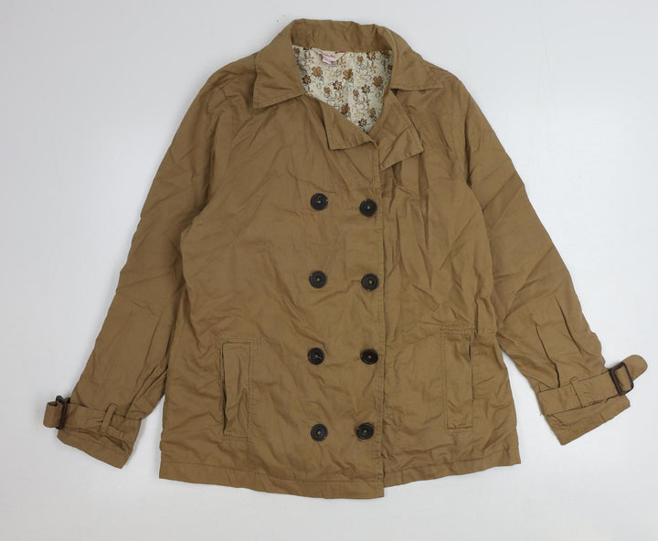 Simply Be Womens Brown Jacket Size 14 Button