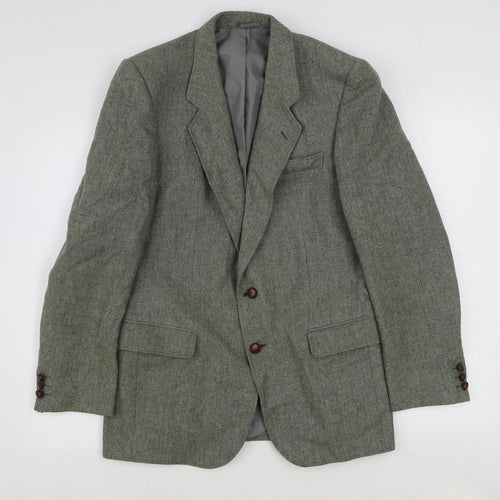 Tweedsmuir Mens Green Polyester Jacket Suit Jacket Size 36 Regular