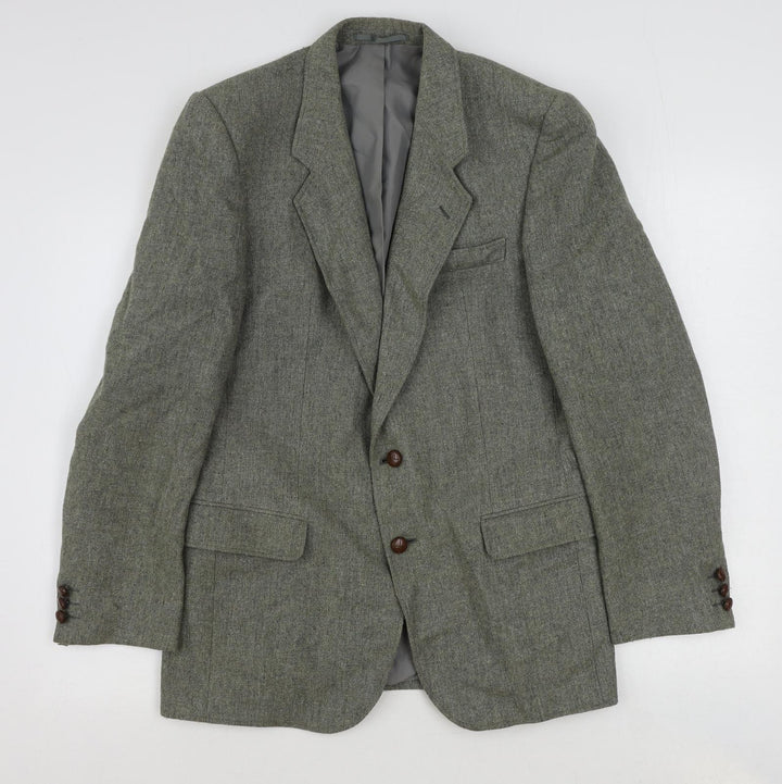 Tweedsmuir Mens Green Polyester Jacket Suit Jacket Size 36 Regular