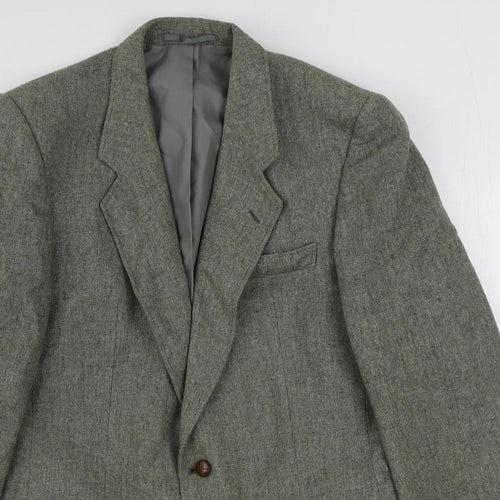 Tweedsmuir Mens Green Polyester Jacket Suit Jacket Size 36 Regular