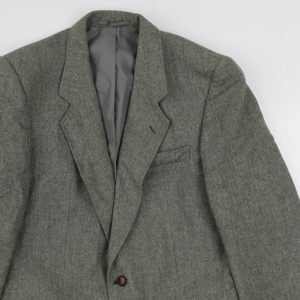 Tweedsmuir Mens Green Polyester Jacket Suit Jacket Size 36 Regular