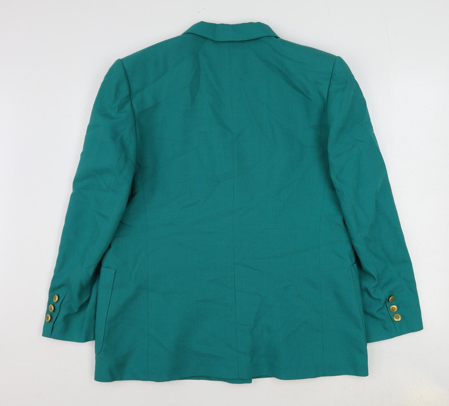 Compliments Womens Green Polyester Jacket Suit Jacket Size 18