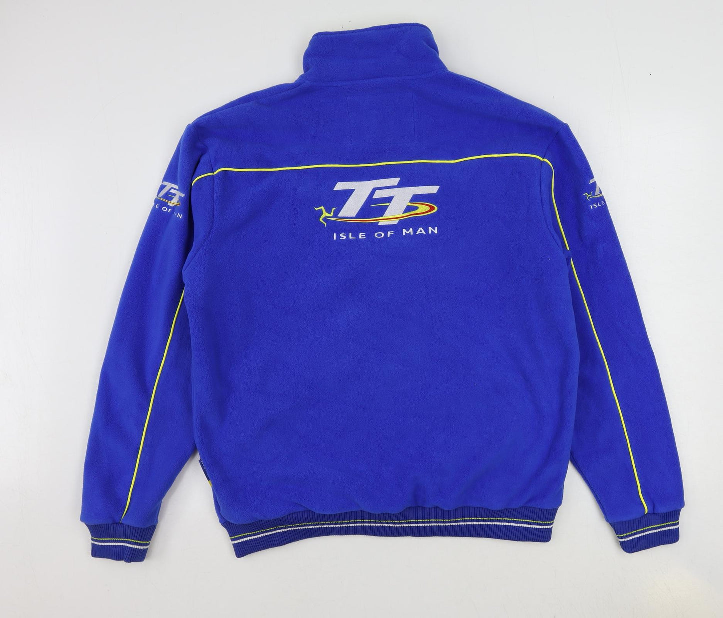 TT Mens Blue Jacket Size L Zip - Isle of Man TT