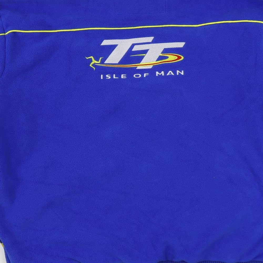 TT Mens Blue Jacket Size L Zip - Isle of Man TT