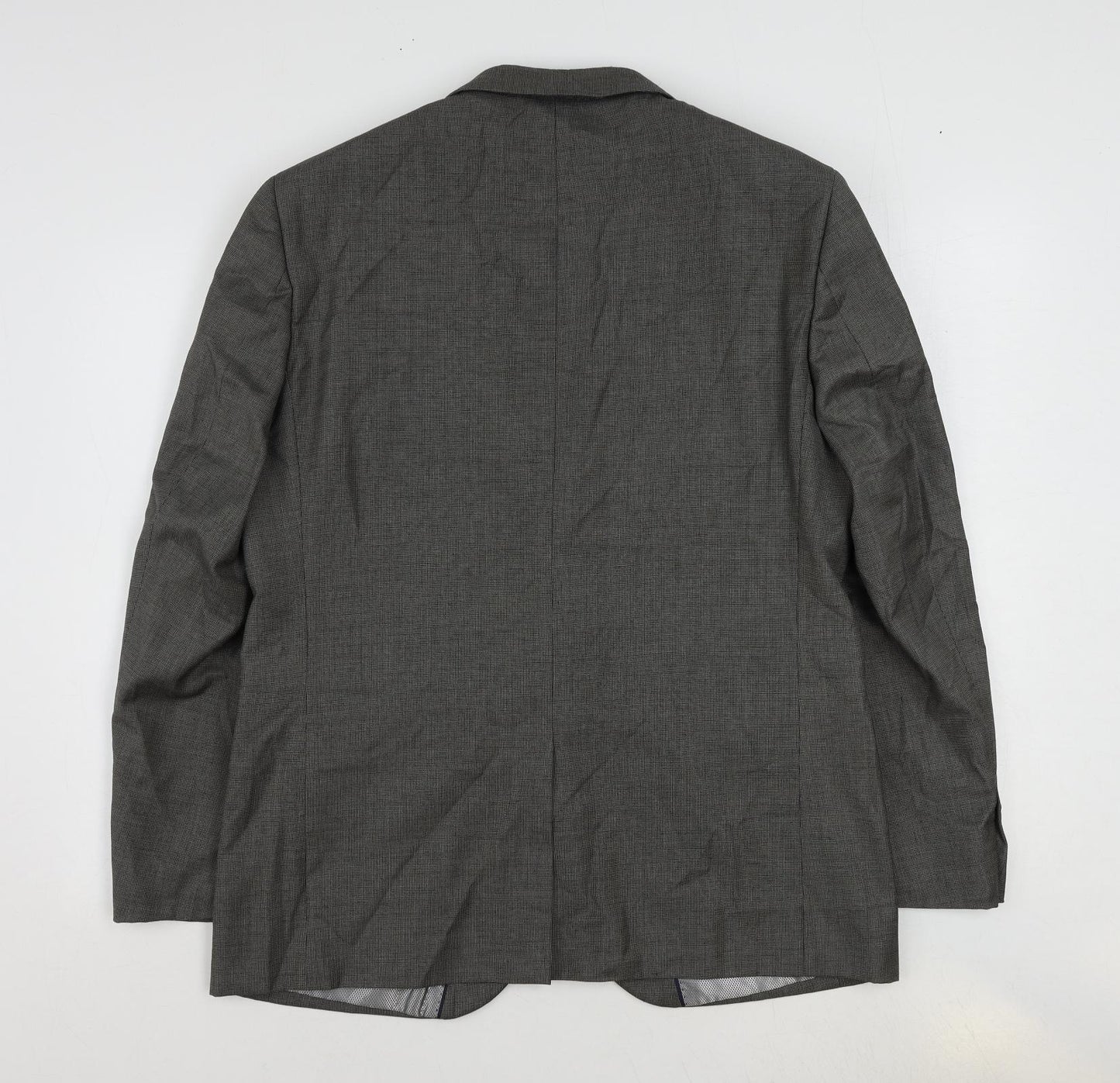 Woolworths Mens Grey Polyester Jacket Suit Jacket Size 42 Regular