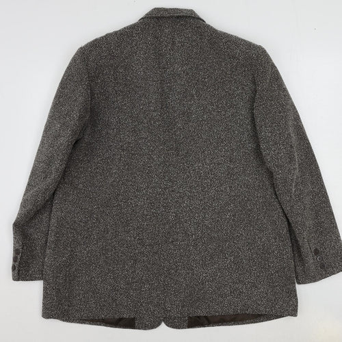 Agenda Womens Brown Polyester Jacket Blazer Size 20