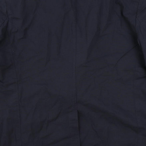 Saint Hilaire Mens Blue Viscose Jacket Suit Jacket Size 46 Regular