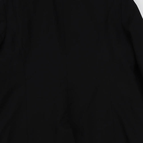 Anthology Womens Black Polyester Jacket Blazer Size 14