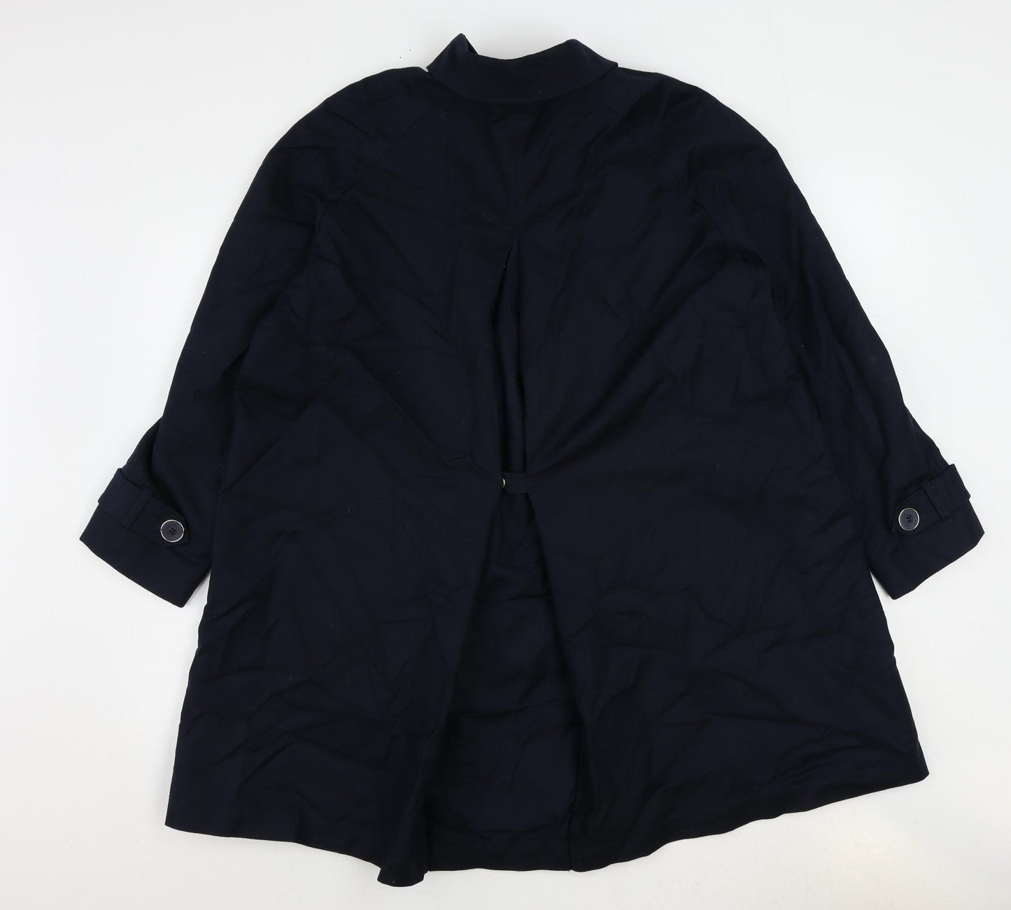 Eastex Womens Blue Overcoat Jacket Size 18 Button