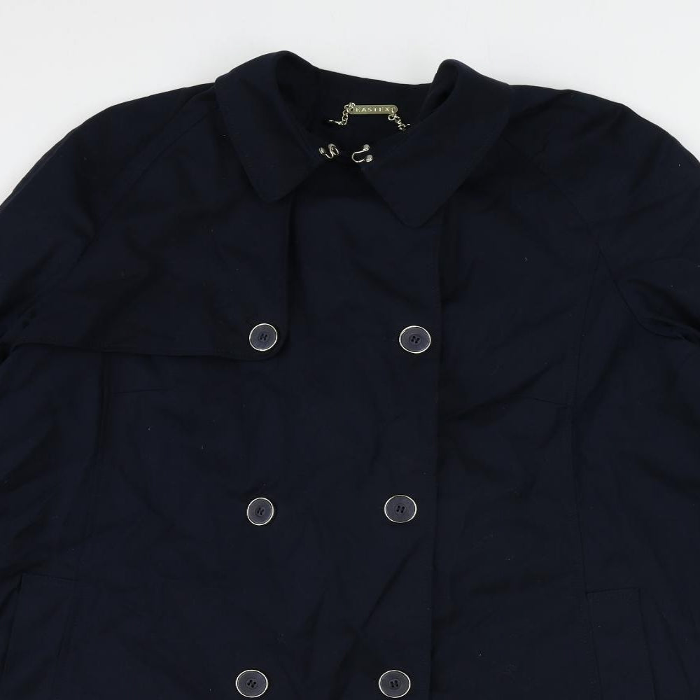 Eastex Womens Blue Overcoat Jacket Size 18 Button