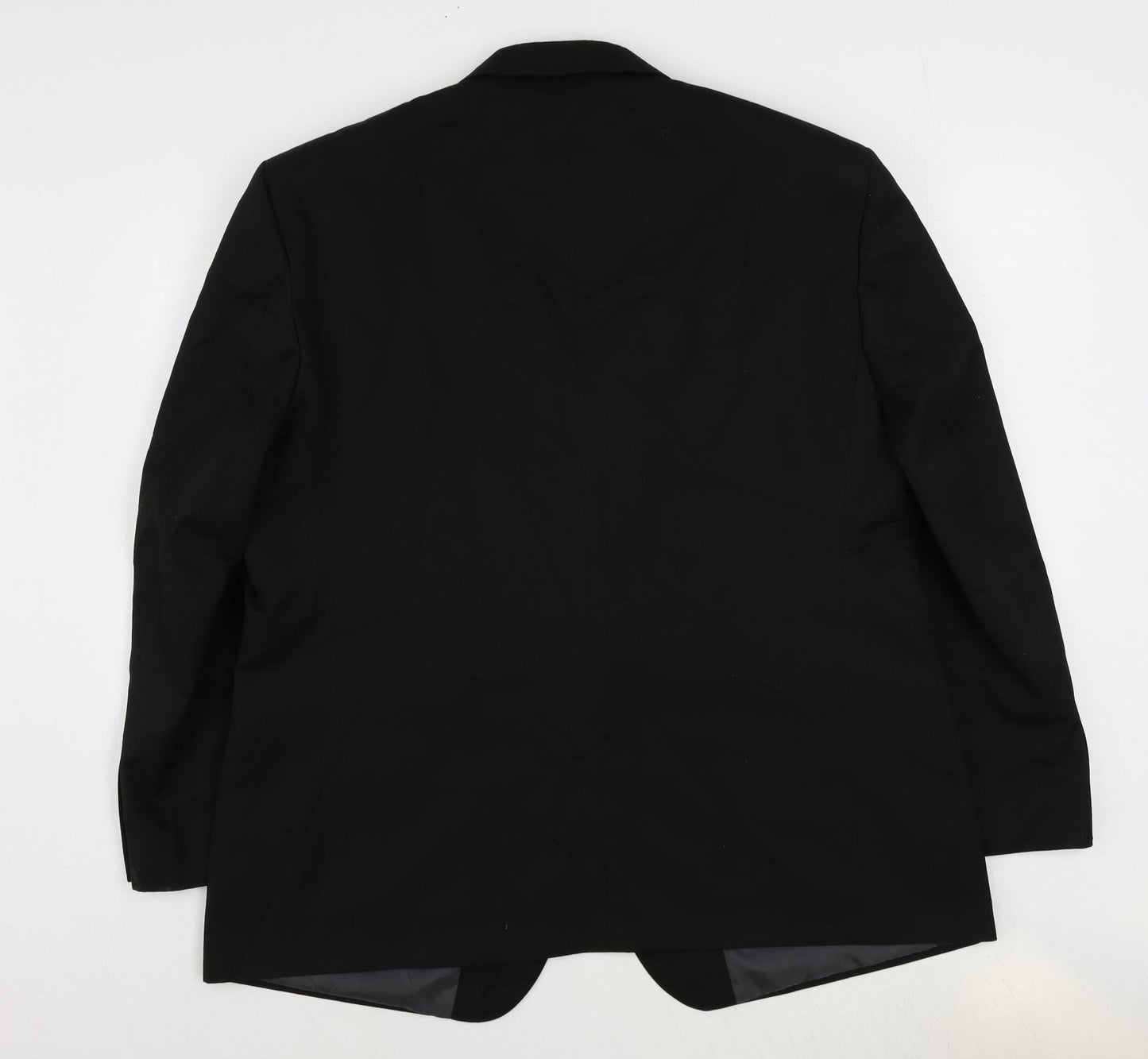 Marks and Spencer Mens Black Polyester Tuxedo Suit Jacket Size 46 Regular
