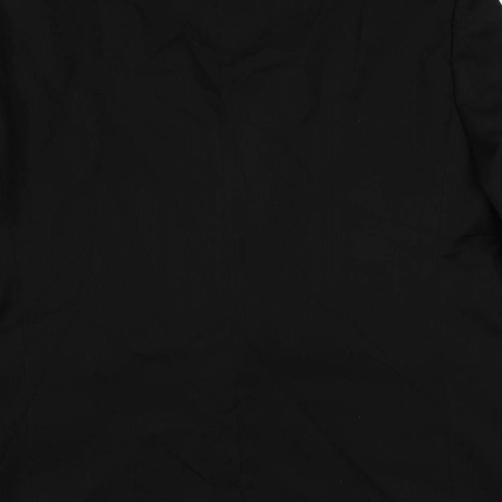 Marks and Spencer Mens Black Polyester Tuxedo Suit Jacket Size 46 Regular