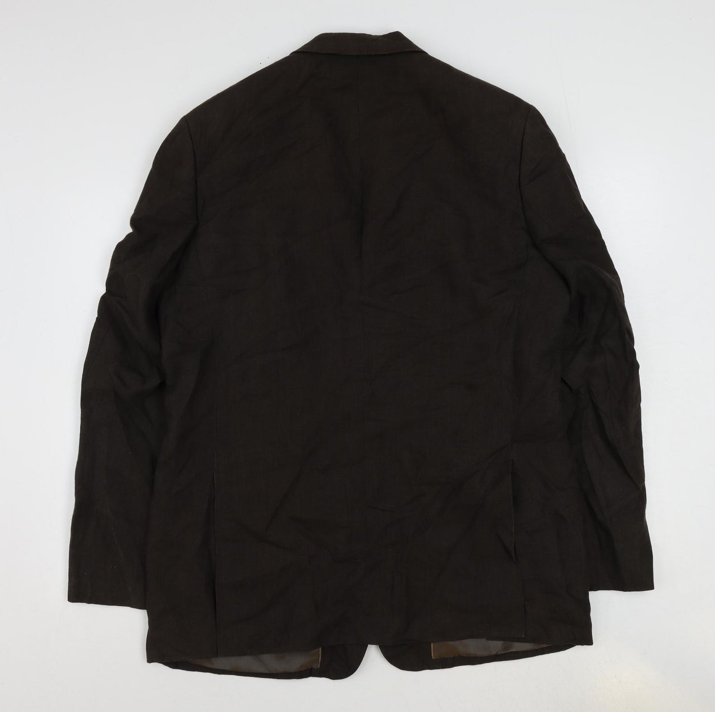 NEXT Mens Brown Linen Jacket Suit Jacket Size 42 Regular