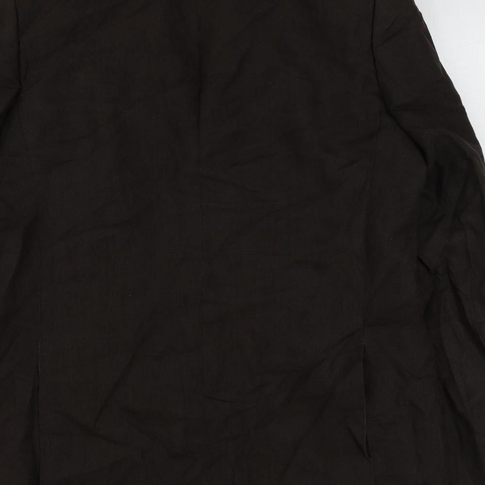 NEXT Mens Brown Linen Jacket Suit Jacket Size 42 Regular
