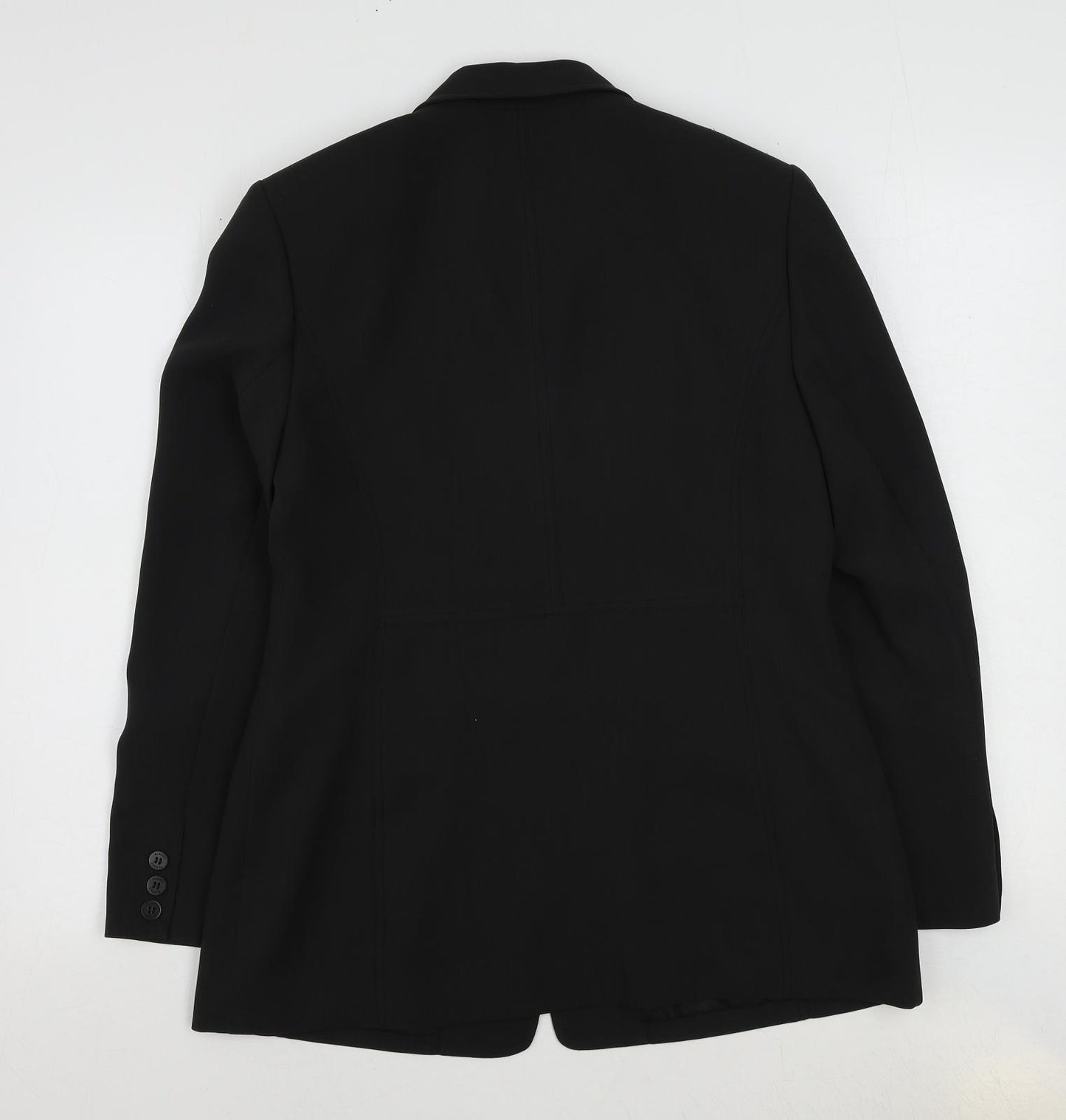 Planet Womens Black Jacket Blazer Size 12 Button