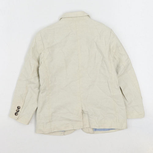 H&M Boys Ivory Jacket Blazer Size 5-6 Years Button
