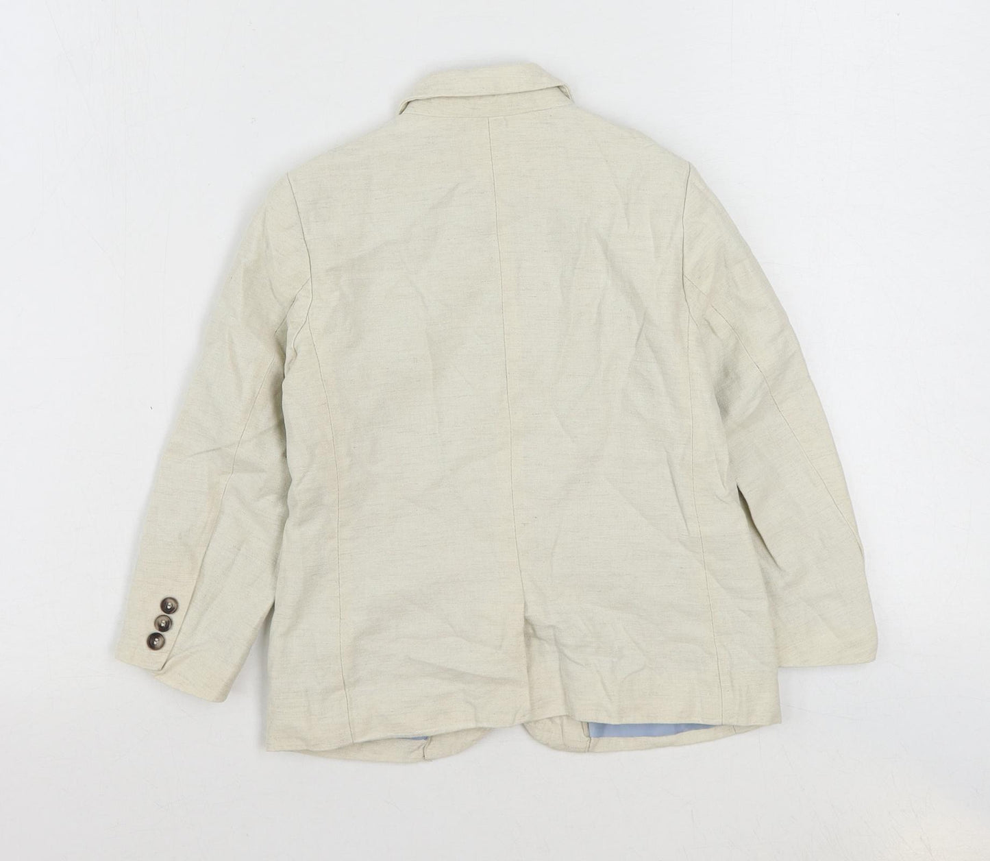 H&M Boys Ivory Jacket Blazer Size 5-6 Years Button
