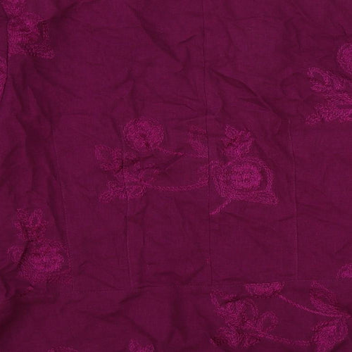 CC Womens Purple Jacket Blazer Size 14 Button