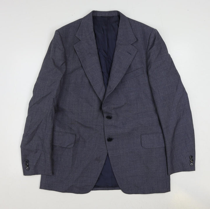 St Michael Mens Blue Polyester Jacket Suit Jacket Size 42 Regular