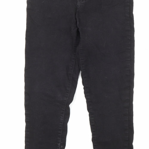 Don't Think Twice Womens Black Cotton Skinny Jeans Size 12 L26 in Regular Zip